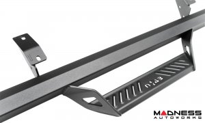 Ford Bronco Side Steps - 4 Door - Predator Pro Step System - Textured Black - N Fab 